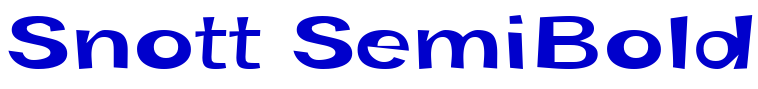 Snott SemiBold шрифт